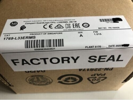 1769-L33ERMS New Allen Bradley Compact GuardLogix 5370 Ethernet Processor Module